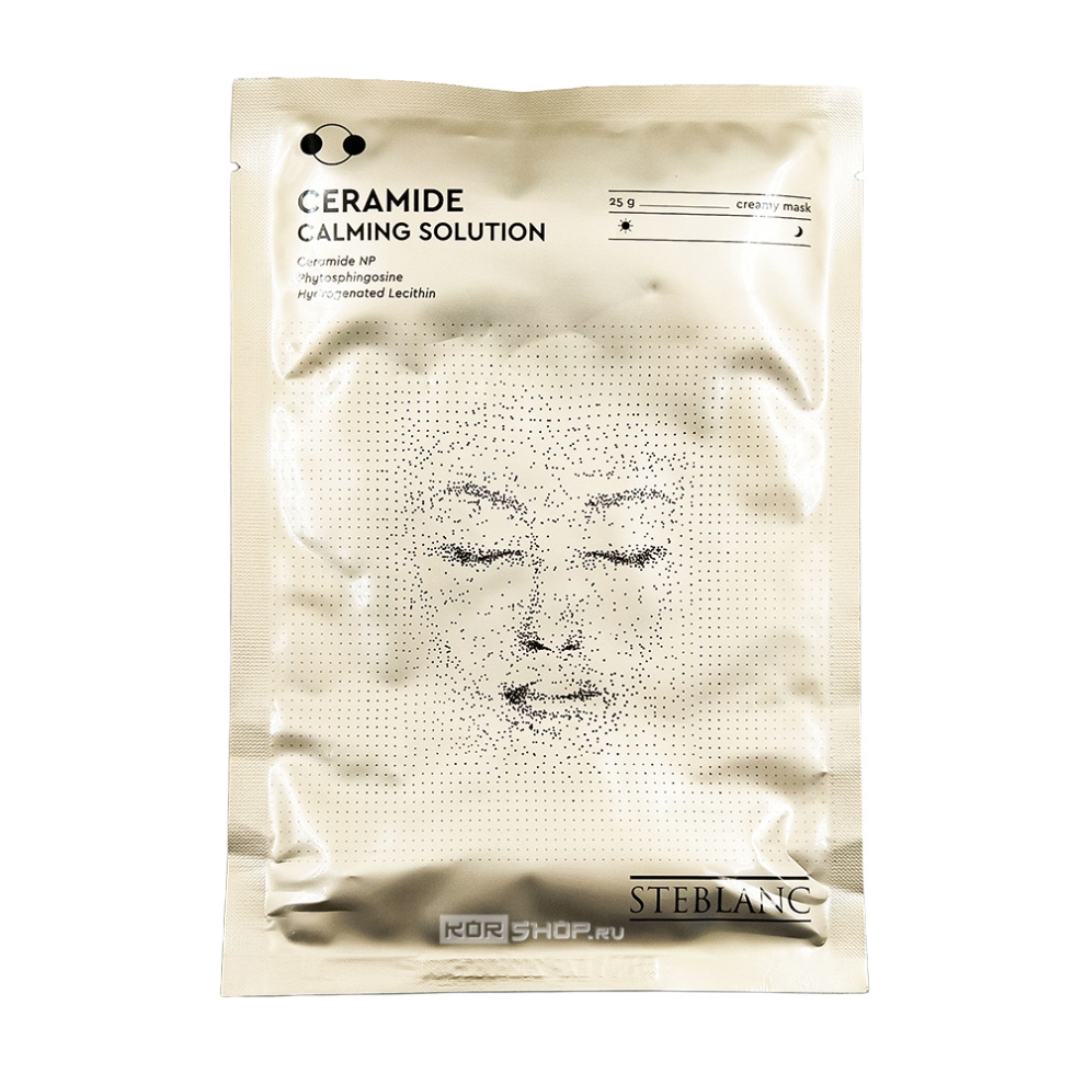 Тканевая крем-маска для лица успокаивающая с церамидами Ceramide Calming Solution Creamy Mask Steblanc, Корея, 25 г Тканевая крем-маска для лица успокаивающая с церамидами Ceramide Calming Solution Creamy Mask Steblanc, Корея, 25 г