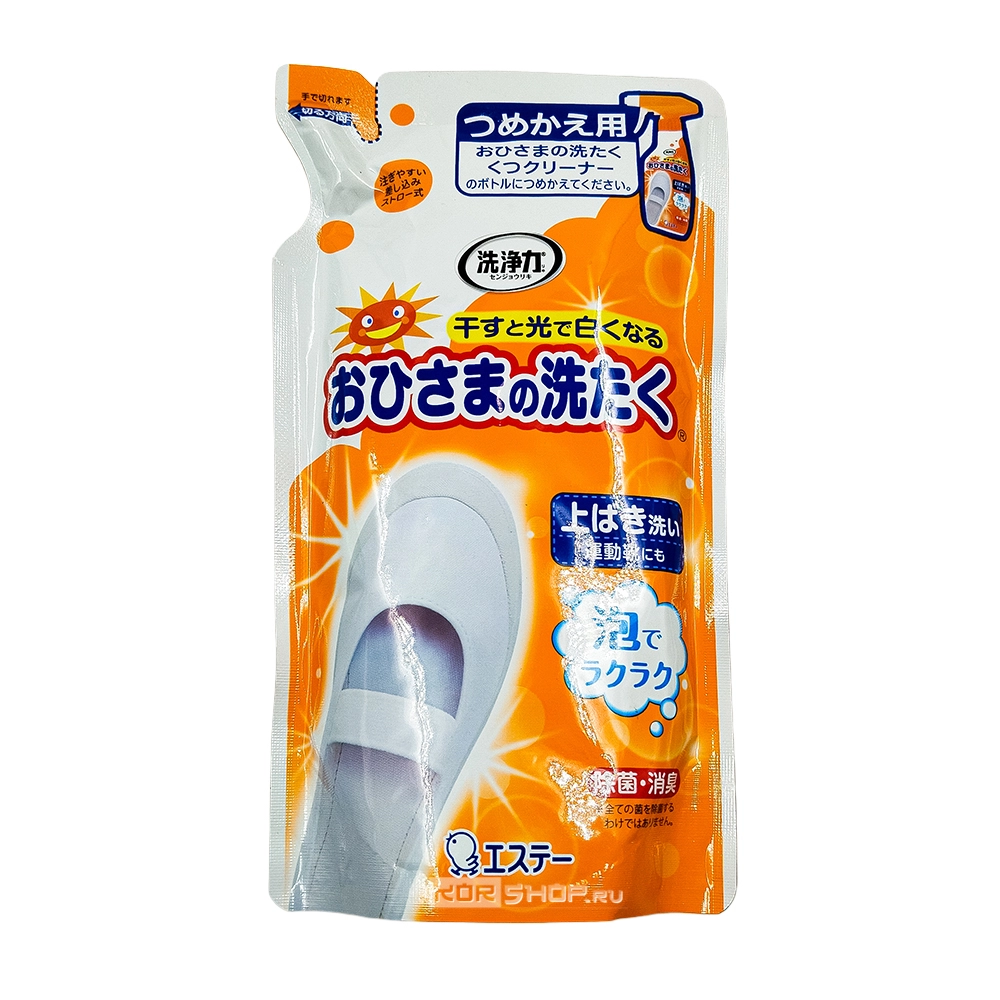 Моющее средство для обуви, в том числе домашней и спортивной (сменная упаковка) Эс Ти / ST, Япония, 200 мл