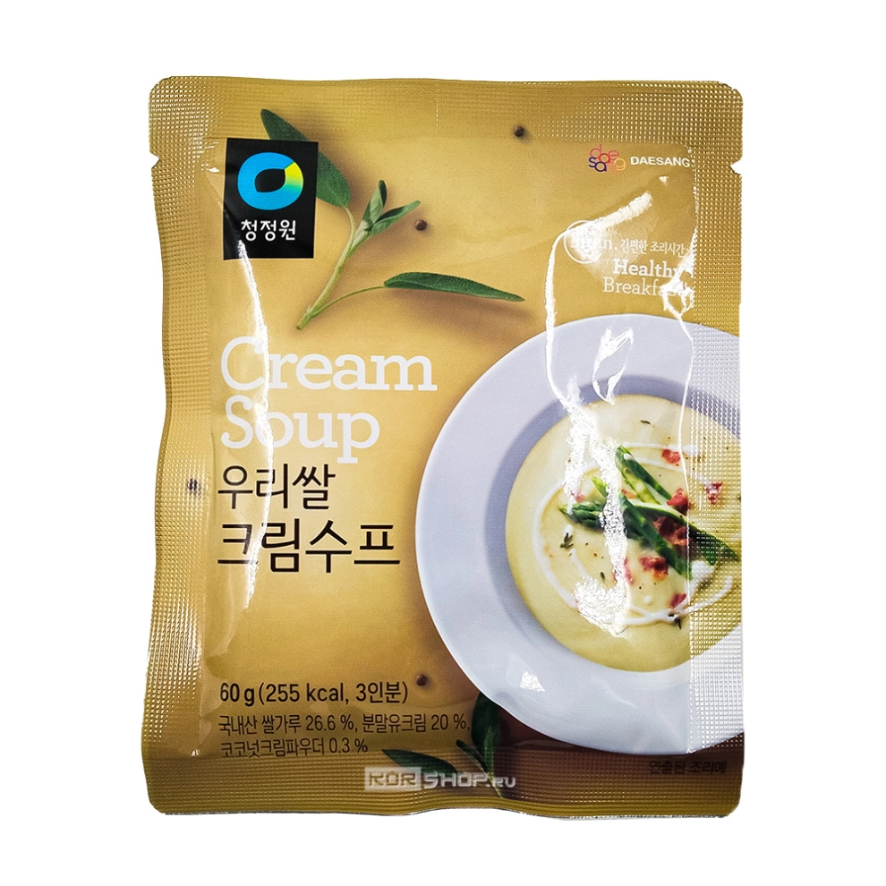 Крем-суп сливочный на основе рисовой муки Cream Soup Daesang, Корея, 60 г Крем-суп сливочный на основе рисовой муки Cream Soup Daesang, Корея, 60 г