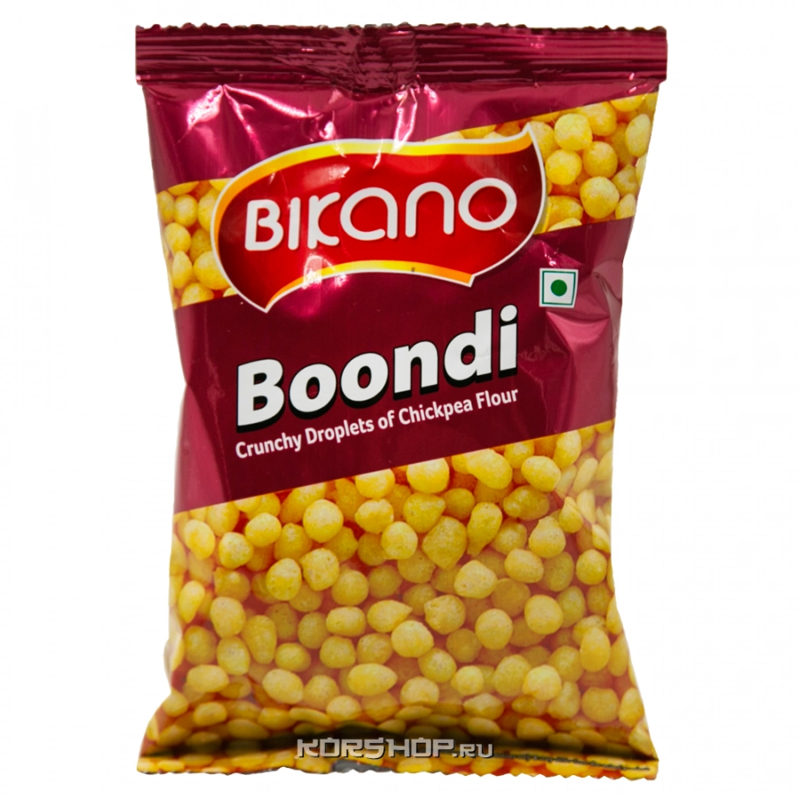 Хрустящие шарики из нутовой муки Boondi Bikano, Индия, 140 г Хрустящие шарики из нутовой муки Boondi Bikano, Индия, 140 г