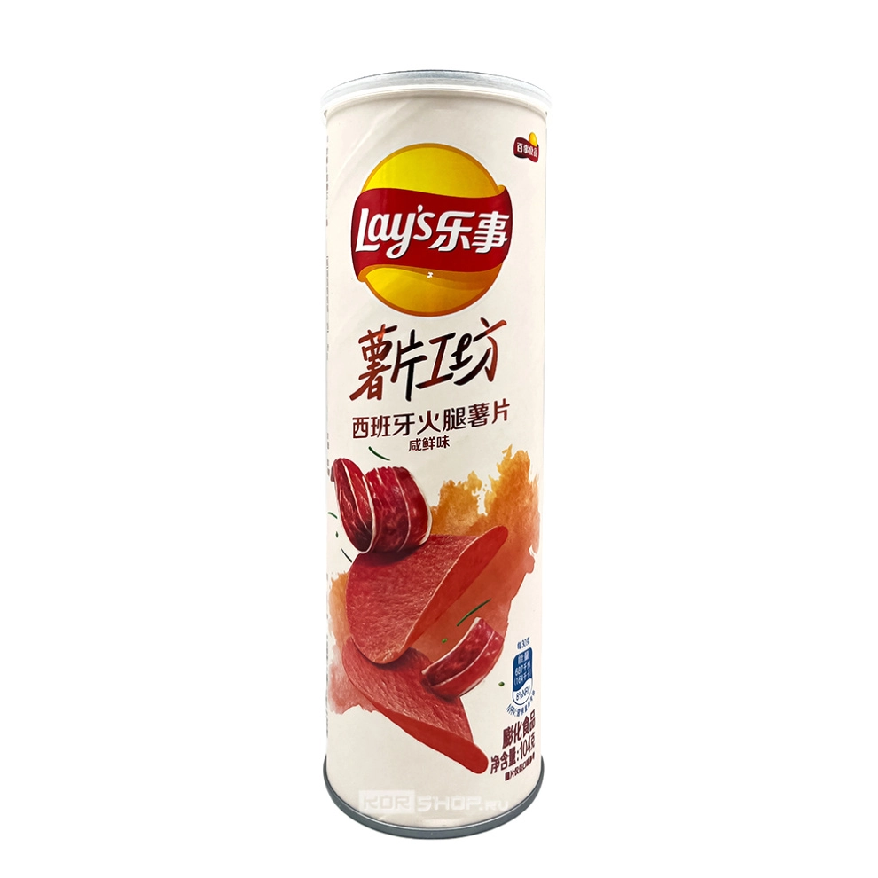 Чипсы со вкусом бекона по-испански Lay's, Китай, 104 г Чипсы со вкусом бекона по-испански Lay's, Китай, 104 г