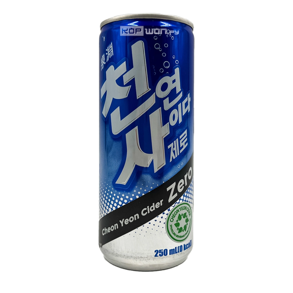 Напиток б/а газированный со вкусом сидра без сахара Cider Zero Cheon Yeon, Корея, 250 мл Напиток б/а газированный со вкусом сидра без сахара Cider Zero Cheon Yeon, Корея, 250 мл
