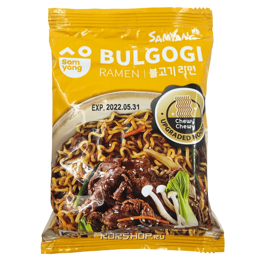 Лапша б/п рамен в соусе пулькоги Samyang, Корея, 80 г Лапша б/п рамен в соусе пулькоги Samyang, Корея, 80 г