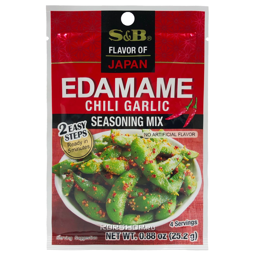 Приправа для салата с чили и чесноком Edamame S and B S&B, Япония, 25,2 г Приправа для салата с чили и чесноком Edamame S and B S&B, Япония, 25,2 г