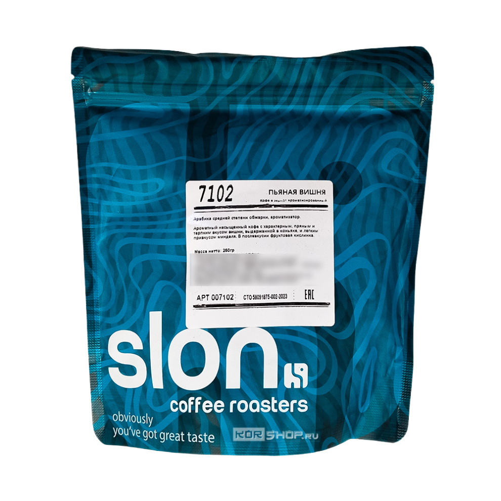 Кофе в зернах ароматизированный «Пьяная Вишня», 250 г