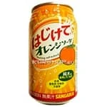 Безалкогольный газированный напиток Sangaria Orange со вкусом апельсина, Япония, 350 мл