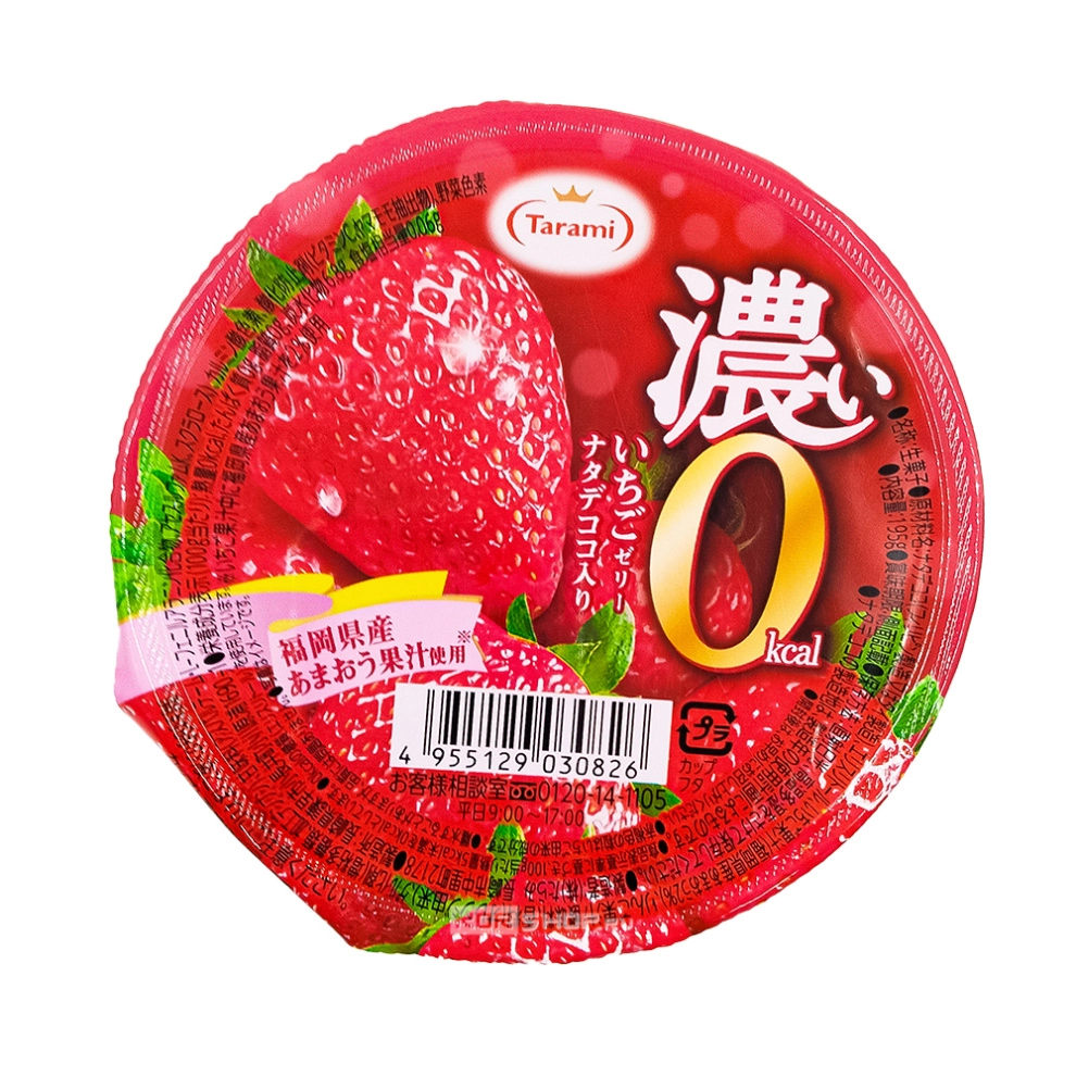 Фруктовое желе «0 калорий» со вкусом клубники Tarami, Япония, 195 г