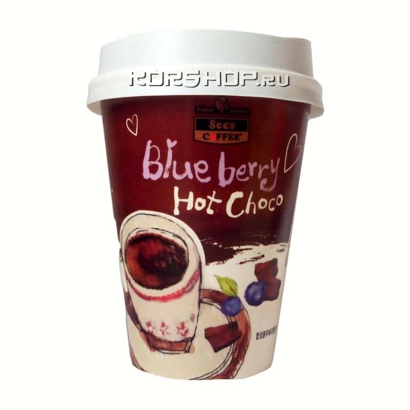 Корейский кофе Горячий Шоколад Черника See's Coffee, Корея 30 г