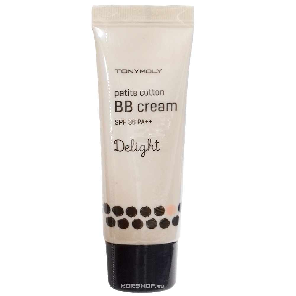 ББ-крем Delight Petite Cotton BB Cream SPF36 PA++ Tony Moly (honey beige), Корея, 30 г