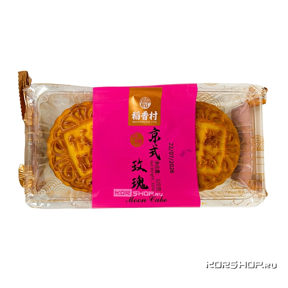 Лунные пряники по-пекински со вкусом роз ДаоСянЦунь / DaoXiangCun, Китай, 320 г