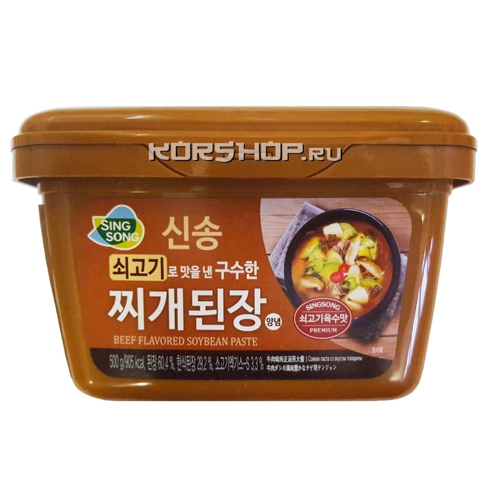 Соевая паста Мисо/Дендян со вкусом говядины Синсонг/Sinsong, Корея, 500 г. Соевая паста Мисо/Дендян со вкусом говядины Синсонг/Sinsong, Корея, 500 г.