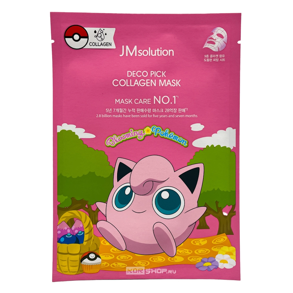 Маска тканевая с коллагеном Джиглипаф Deco Pick Collagen Mask JMsolution, Корея, 30 мл Маска тканевая с коллагеном Джиглипаф Deco Pick Collagen Mask JMsolution, Корея, 30 мл