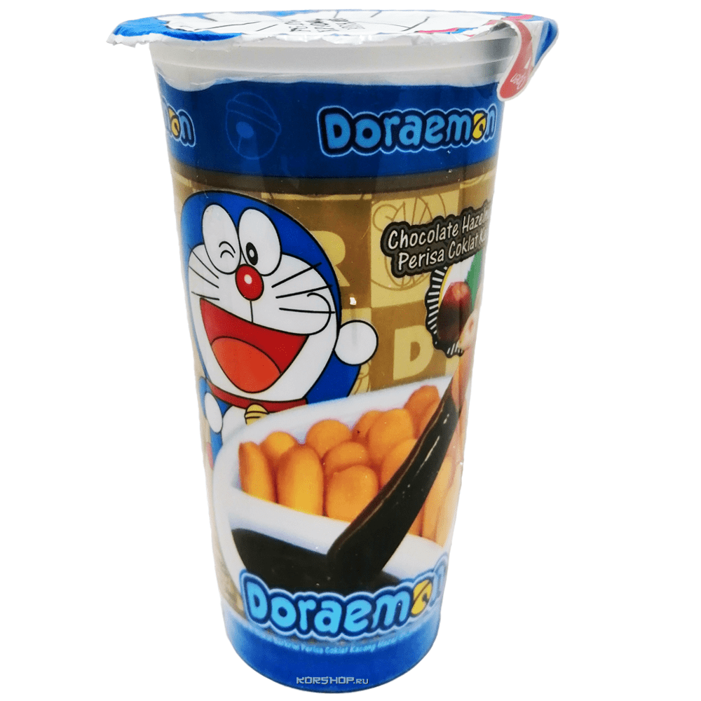 Бисквитные палочки с ореховым кремом Doraemon Stick Torto, Малайзия, 45 г