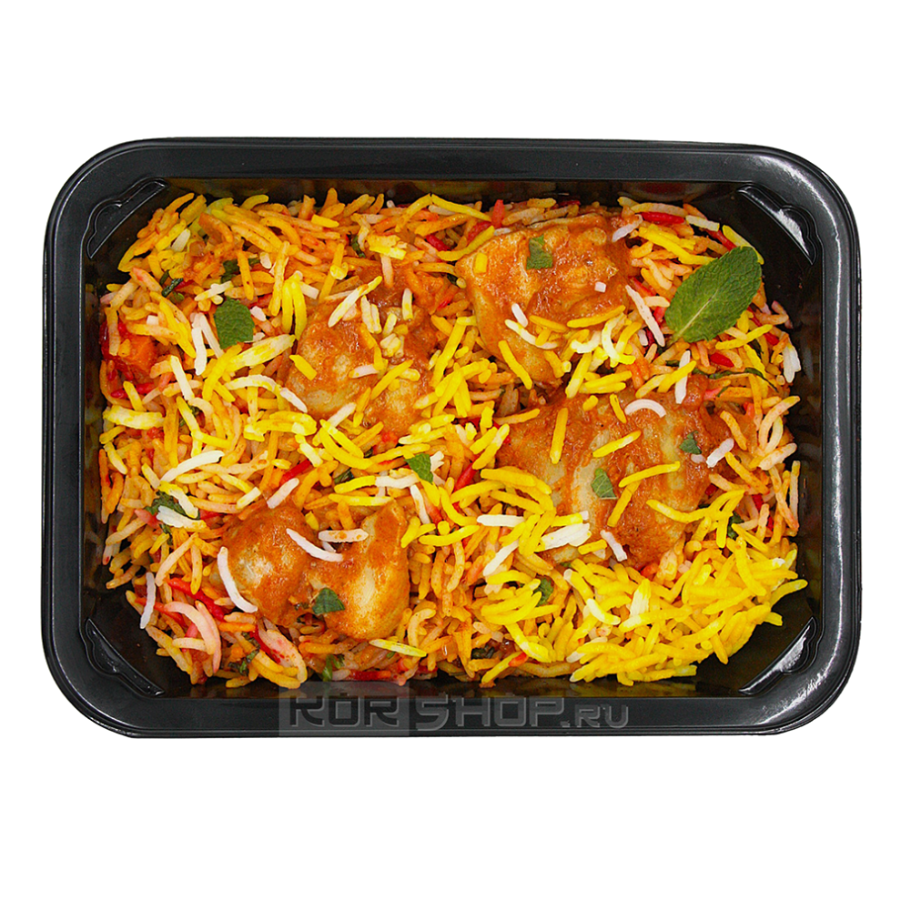 Индийский плов бирьяни (бириани) с курицей «Чикен Биряни» Ashokas, 300 г