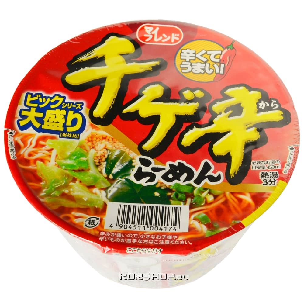 Острая суп-лапша по-корейски (с мисо-пастой и кимчи) Чиге Кара Рамен Daikoku, Япония, 102 г. Острая суп-лапша по-корейски (с мисо-пастой и кимчи) Чиге Кара Рамен Daikoku, Япония, 102 г.