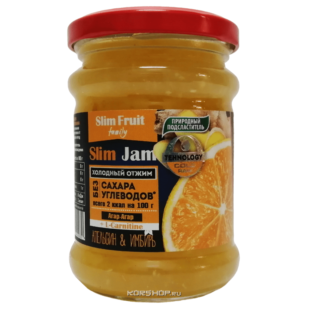 Низкокалорийный джем Апельсин-Имбирь Slim Fruit, 250 г