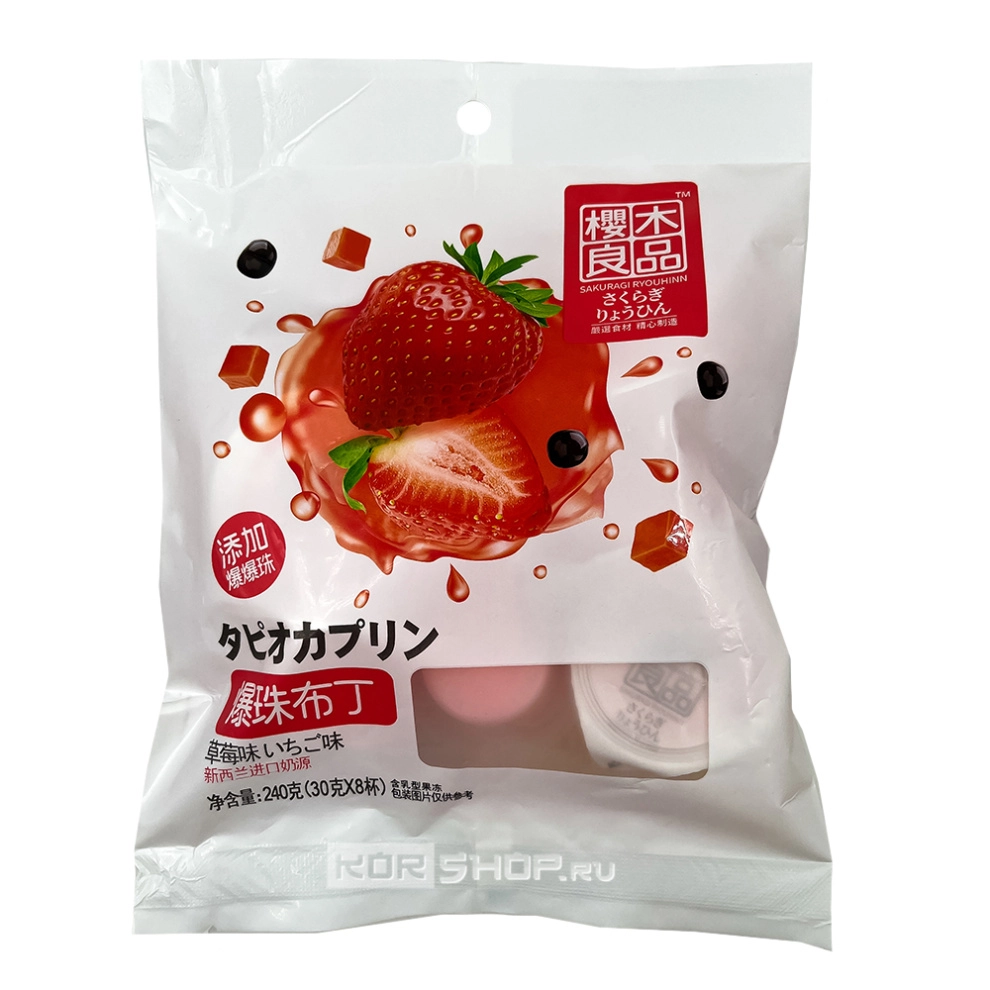 Пудинг со вкусом клубники, Китай, 240 г