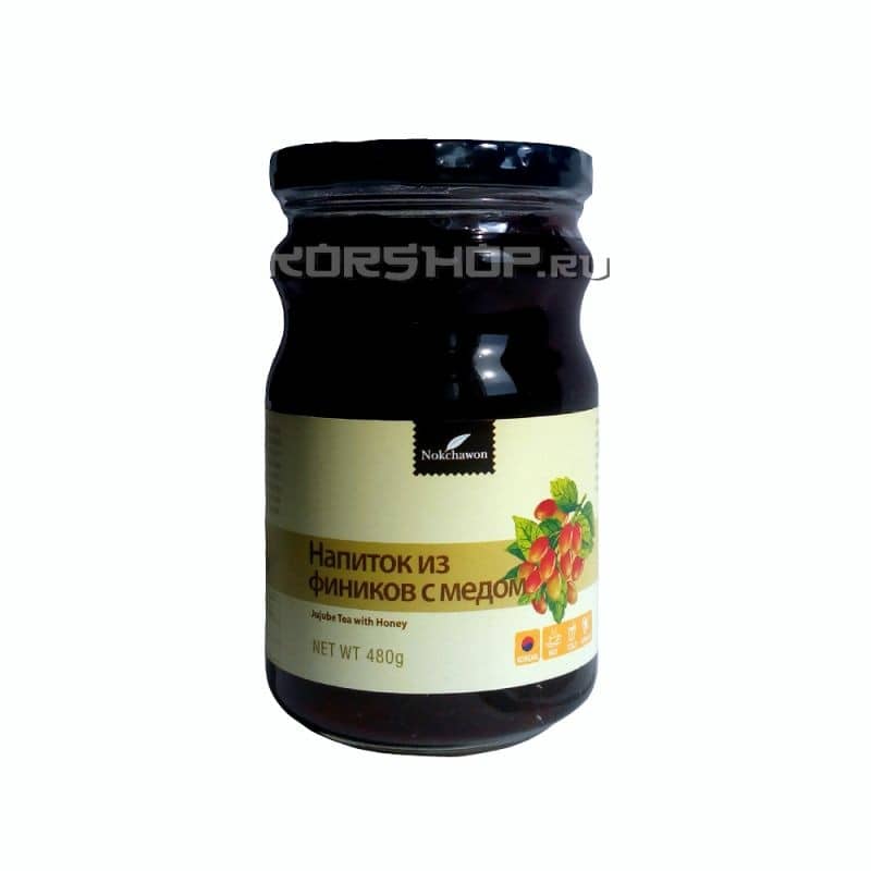 Напиток из китайских фиников/зизифуса с медом (банка) Nokchawon, Корея 500 г.