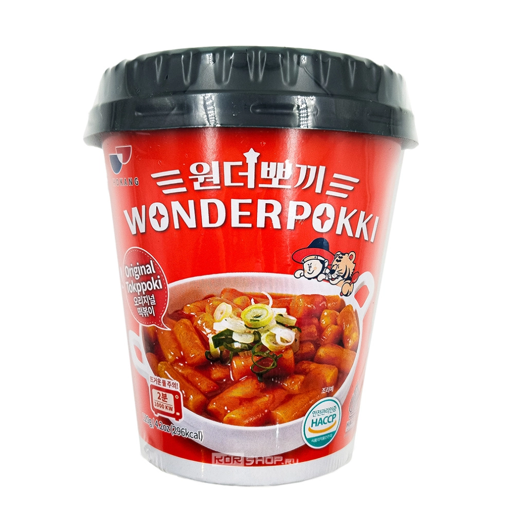 Токпокки в оригинальном соусе Original Tteokbokki Wonderpokki Hokang, Корея, 120 г Токпокки в оригинальном соусе Original Tteokbokki Wonderpokki Hokang, Корея, 120 г