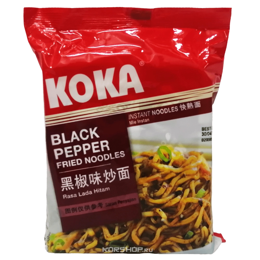 Лапша б/п со вкусом черного перца Signature Koka, Сингапур, 85 г