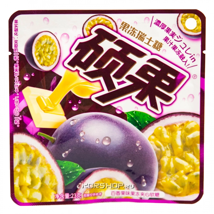 Жевательные конфеты Маракуйя Fruit Jelly, Китай, 23 г Жевательные конфеты Маракуйя Fruit Jelly, Китай, 23 г