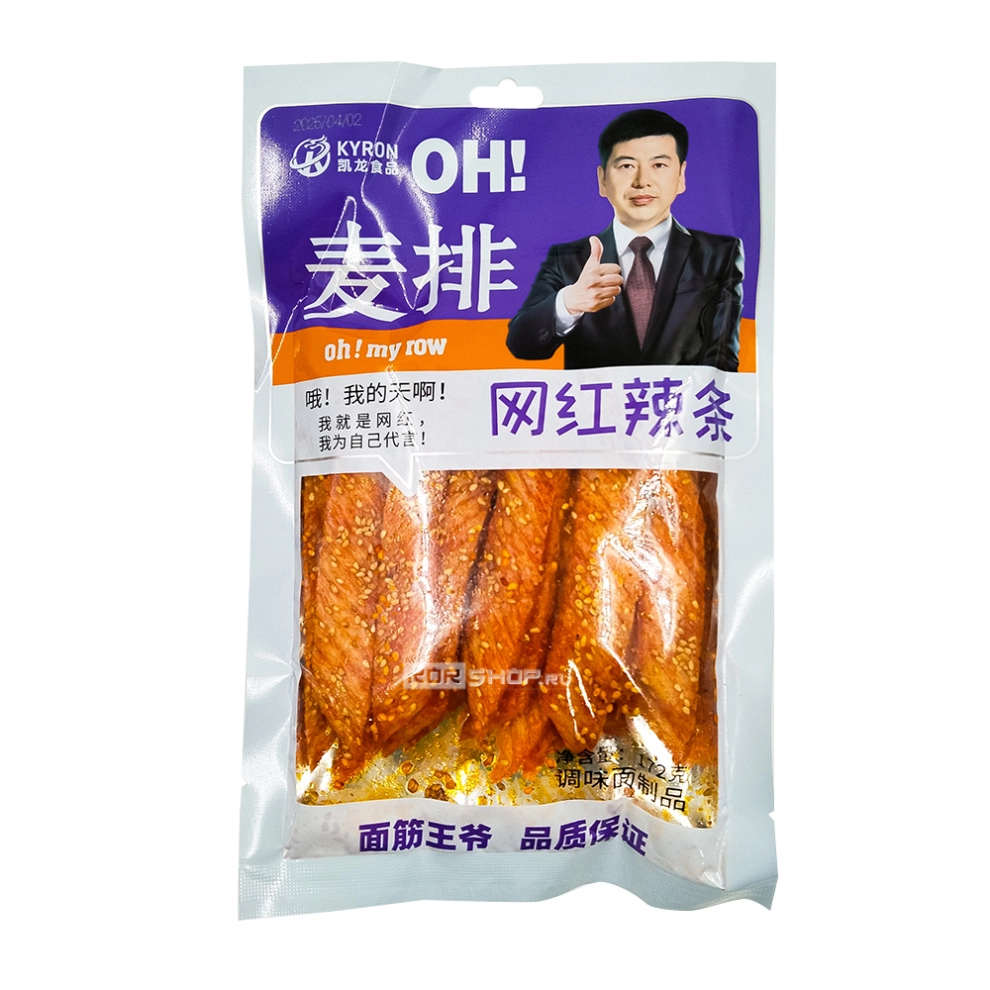 Пряные снеки латяо Maipai Mianjinwangye Kyron, Китай, 172 г