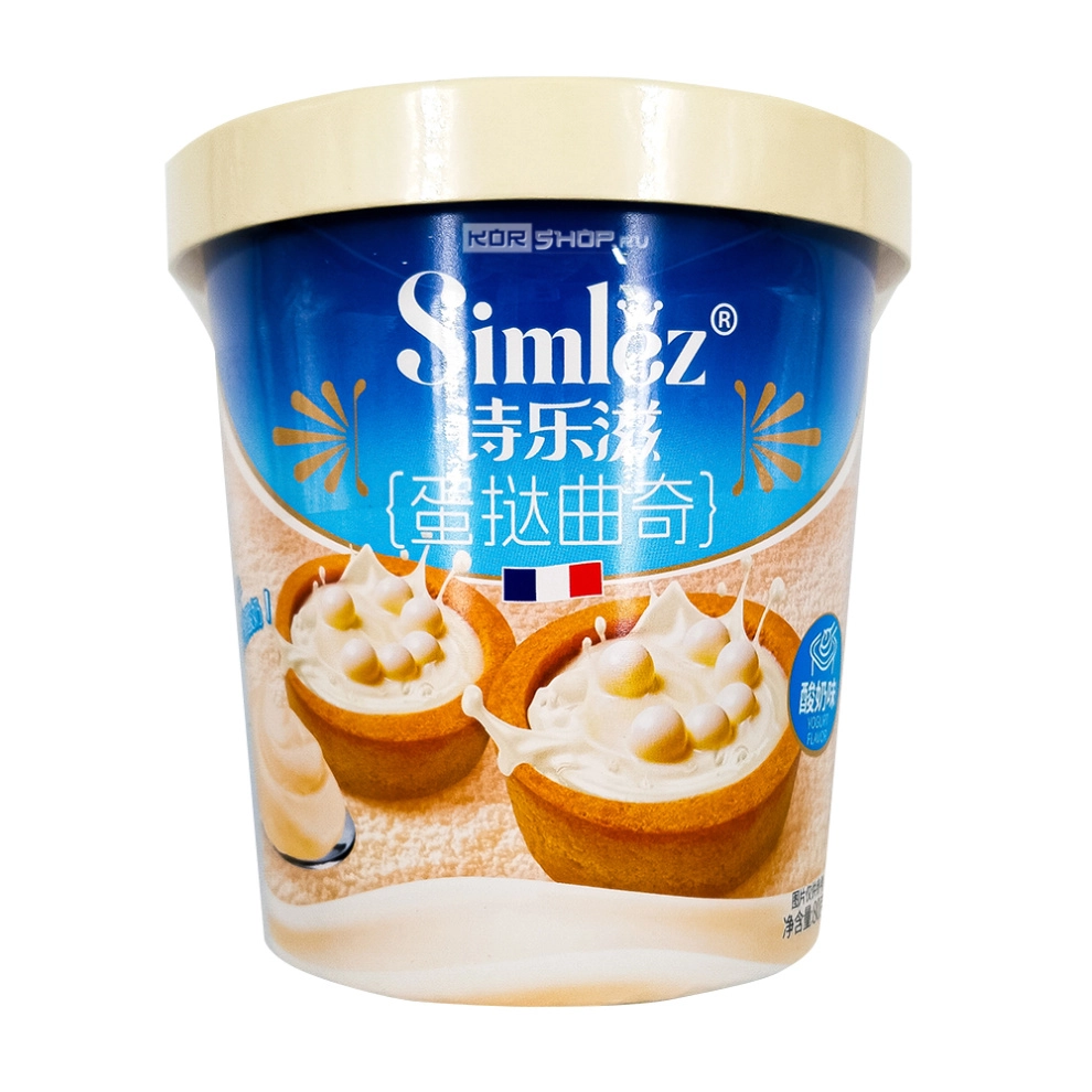 Мини-тарты с хрустящими шариками в шоколадно-йогуртовом соусе Simlez, Китай, 80 г