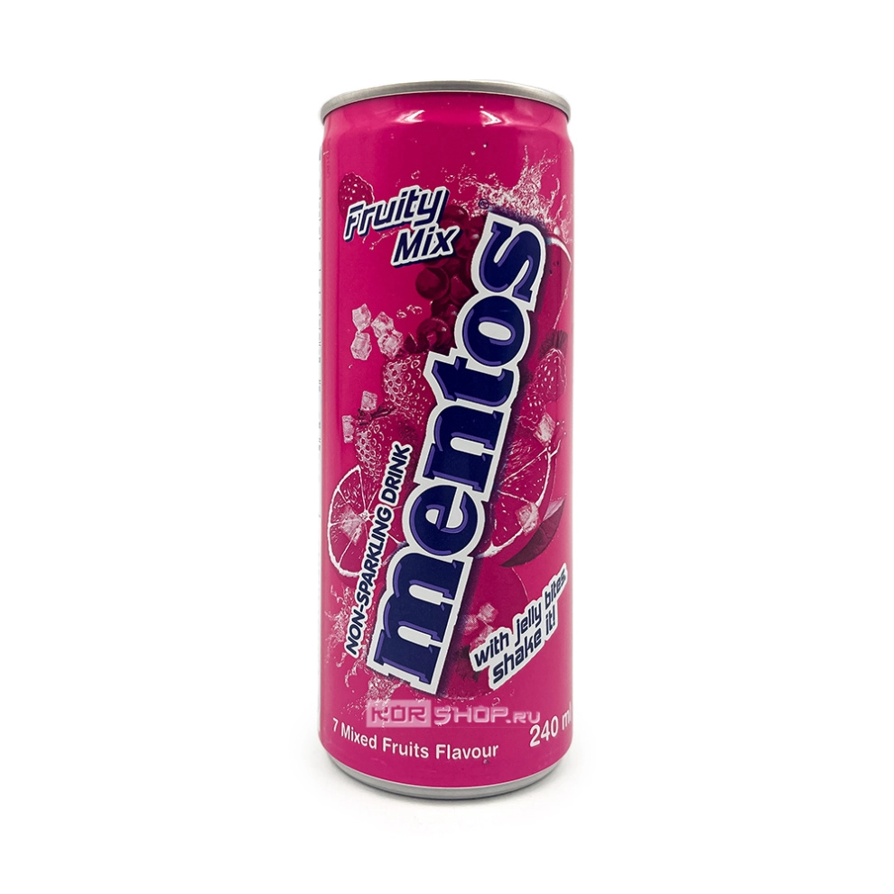 Негазированный напиток со вкусом фруктового микса Fruity Mix Mentos, Корея, 240 мл