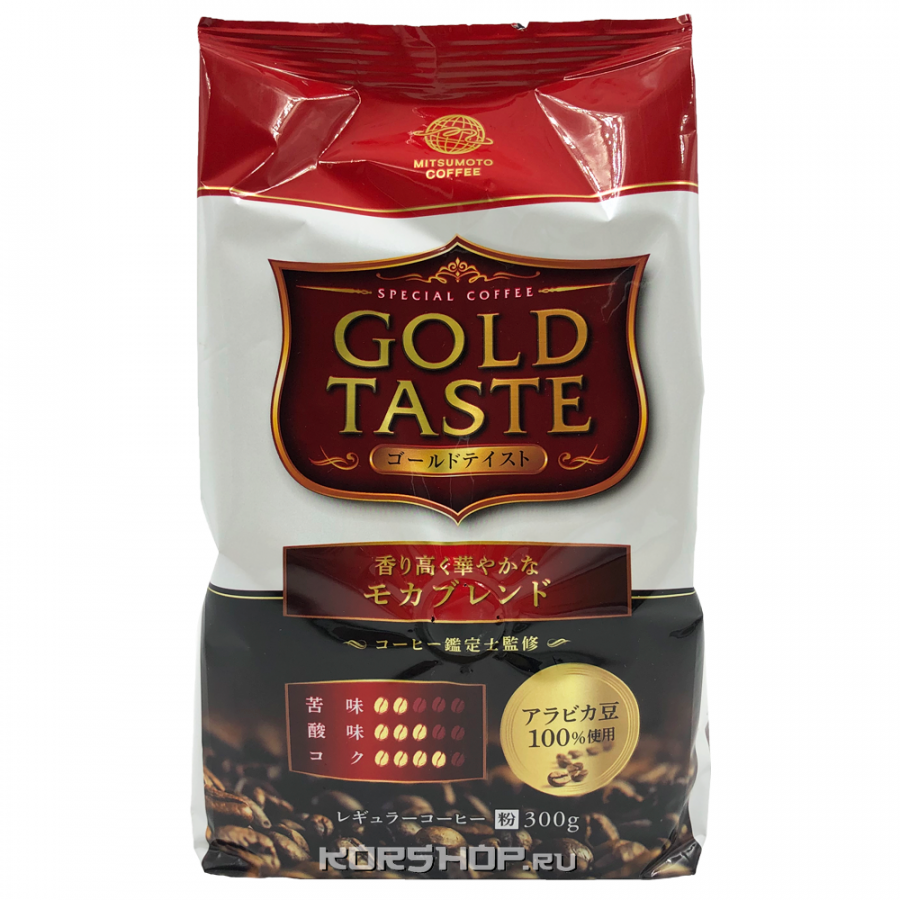 Молотый кофе Мокко Gold Taste Mitsumoto Coffee, Япония. 300 г