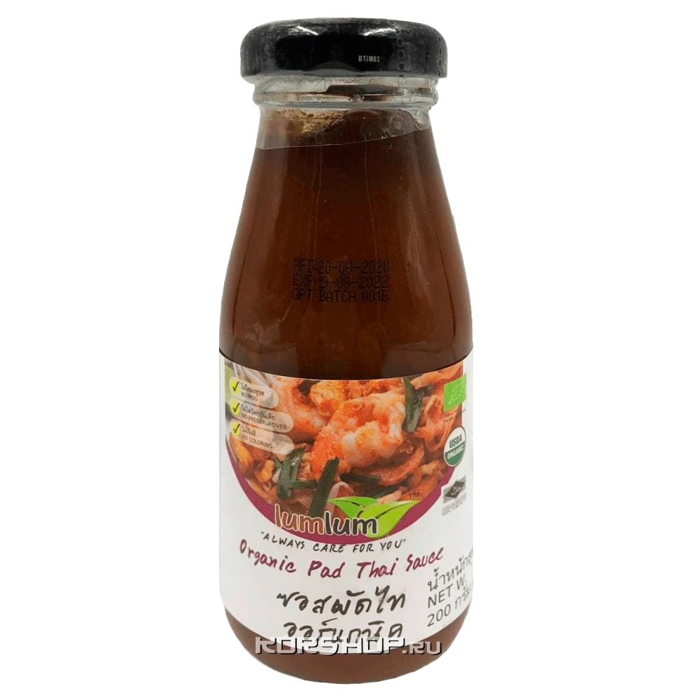 Органический соус Пад Тай Lum Lum, Таиланд, 200 г Органический соус Пад Тай Lum Lum, Таиланд, 200 г