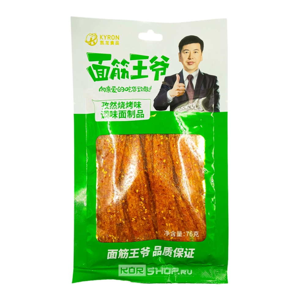 Пряные снеки латяо со вкусом зиры и барбекю Kyron, Китай, 76 г