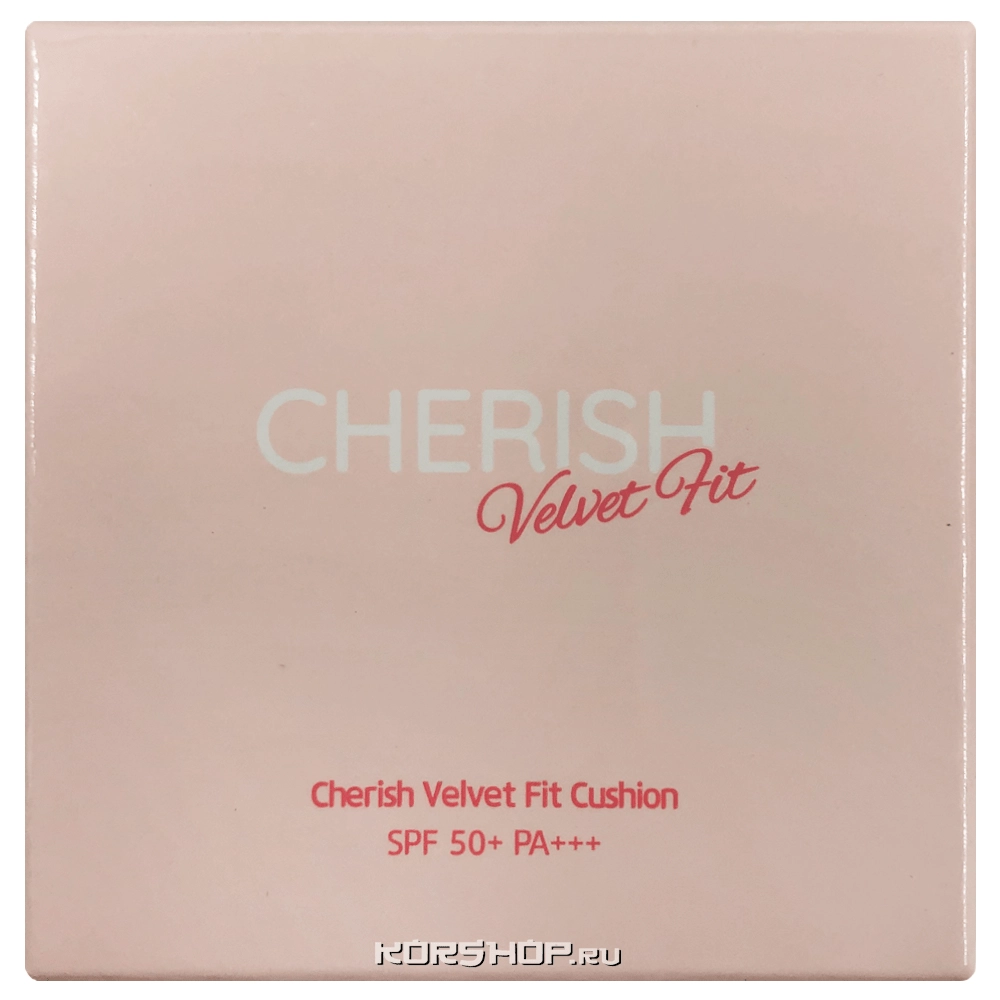 Кушон Cherish Velvet Fit 21 тон (светло бежевый) SPF 50+ PA++ Pekah, Корея, 14 г