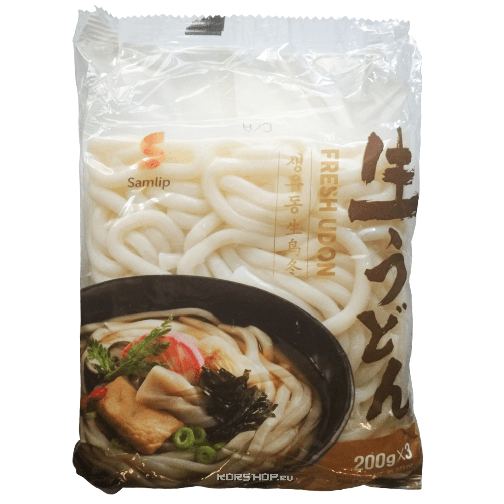 Вареная лапша Удон Fresh Udon Samlip, Корея, 600 г