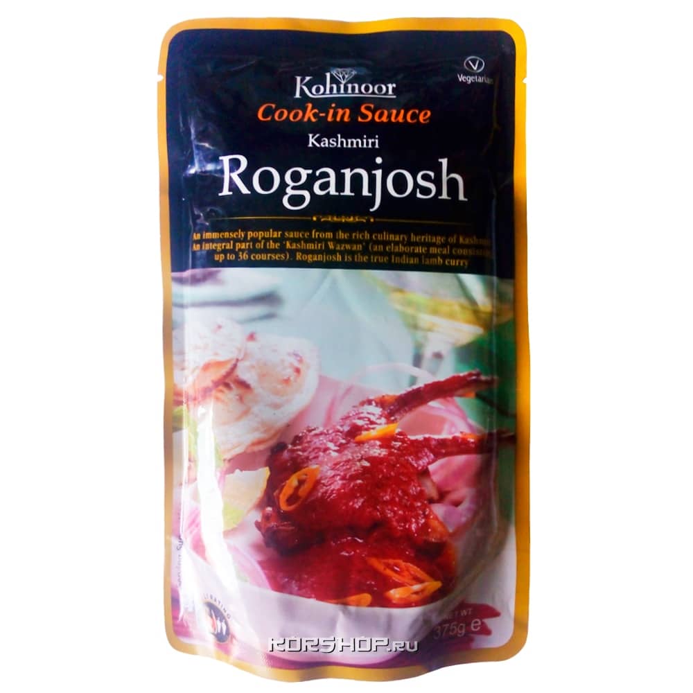 Традиционный индийский соус для сочного каре ягненка Kashmiri Roganjosh Kohinoor, Индия, 375 г