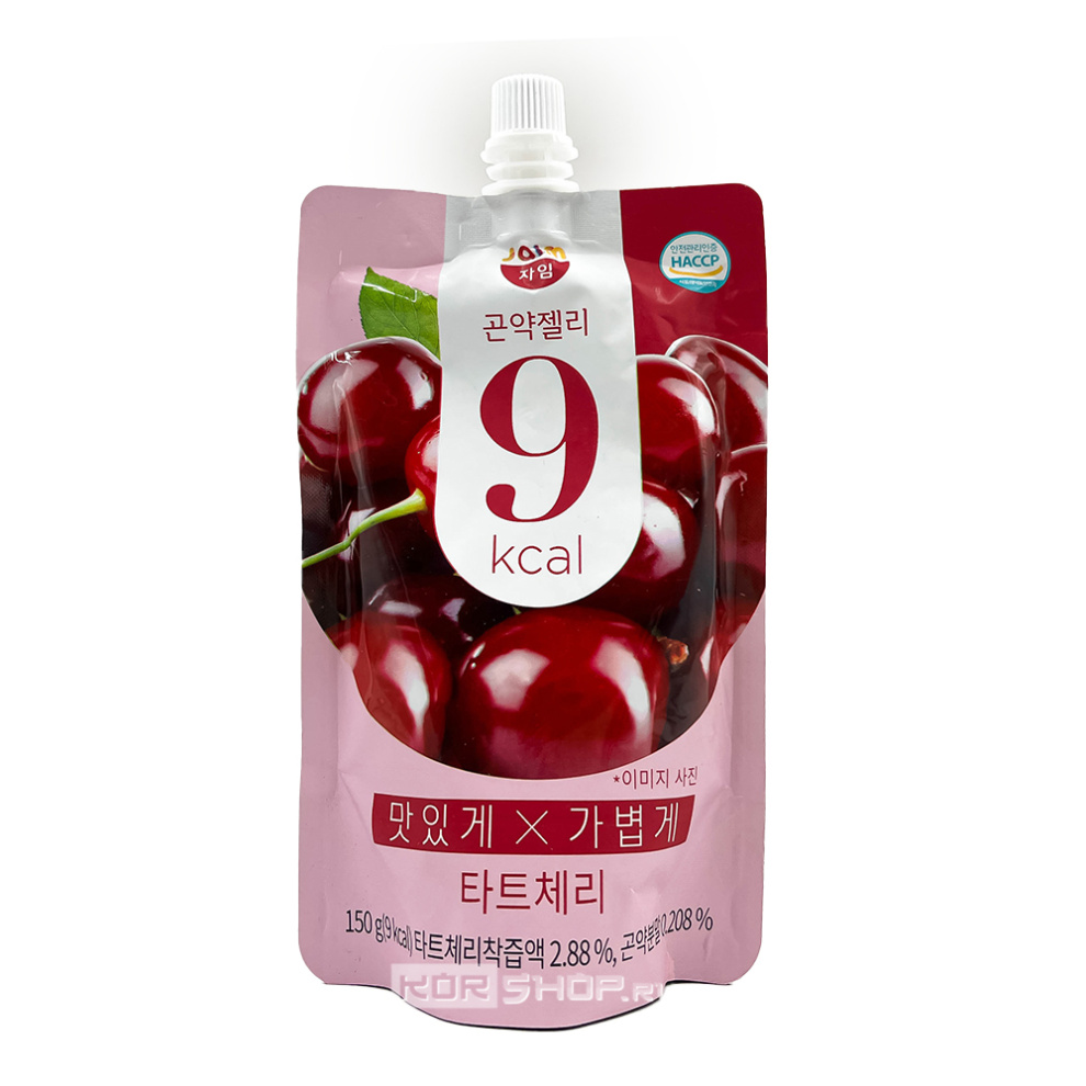 Желе конняку низкокалорийное Терпкая вишня Konjac Jelly 9 Kcal Tart Cherry Jaim, Корея, 150 г