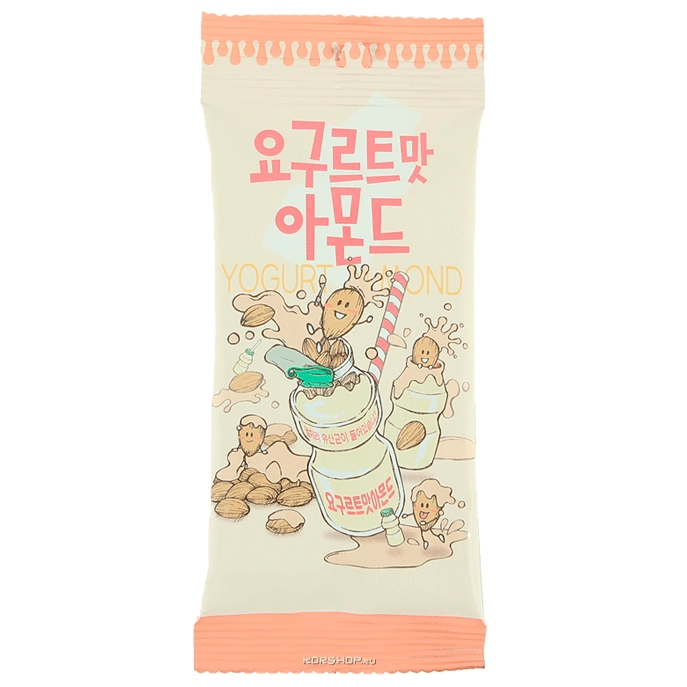 Миндаль обжаренный в йогуртовой обсыпке, Корея 30 г