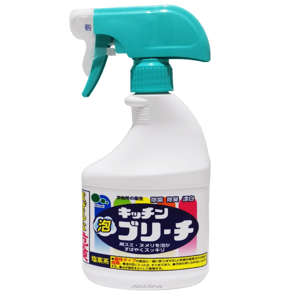 Универсальное моющее и отбеливающее средство для кухни Mitsuei, 400 мл Универсальное моющее и отбеливающее средство для кухни Mitsuei, 400 мл