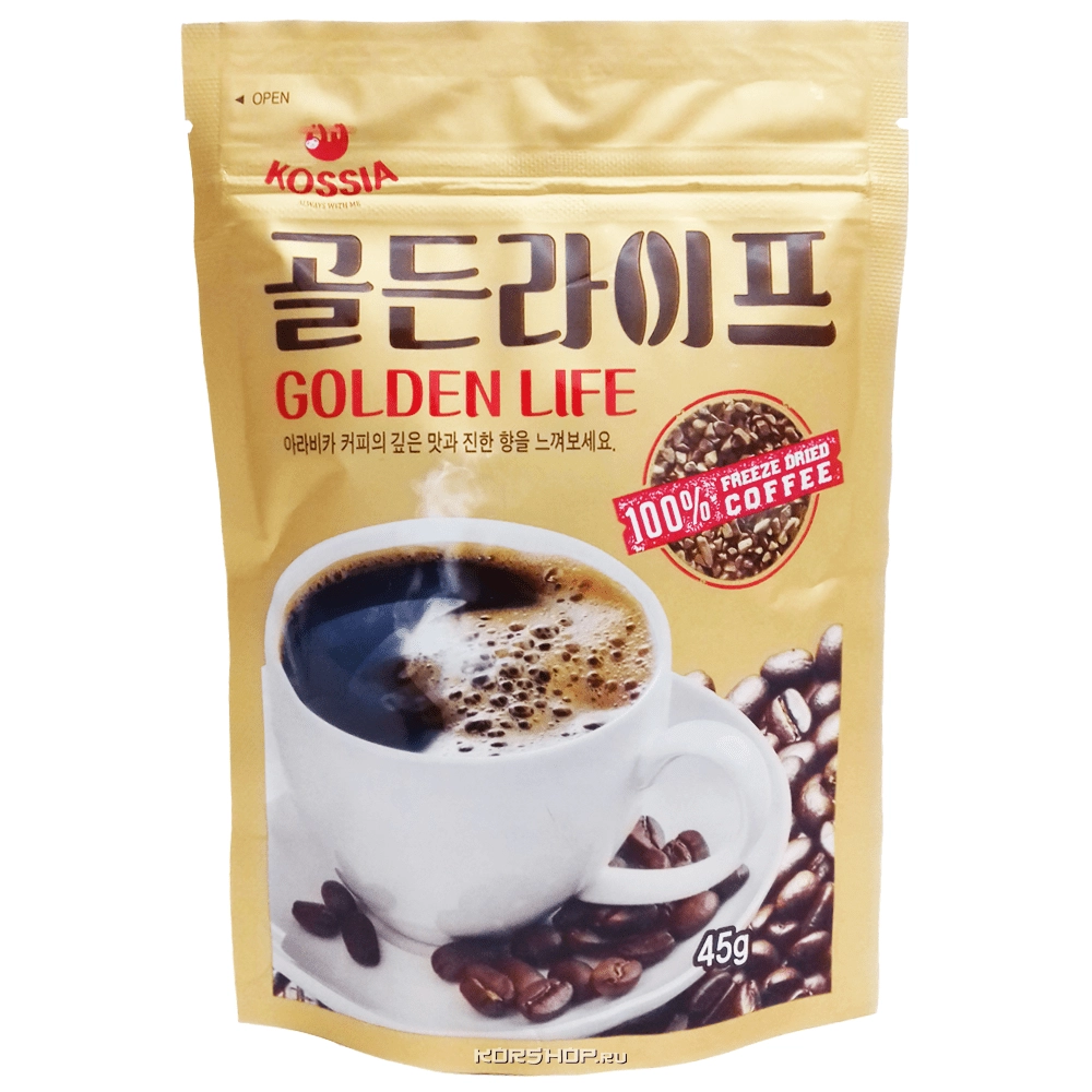 Кофе Golden Life Kossia, Корея, 45 г Кофе Golden Life Kossia, Корея, 45 г