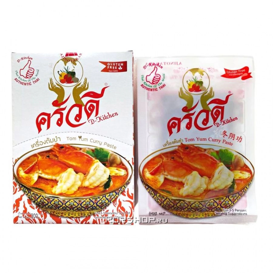 Паста Том Ям со вкусом креветок D-Kitchen, Таиланд 50 г Паста Том Ям со вкусом креветок D-Kitchen, Таиланд 50 г