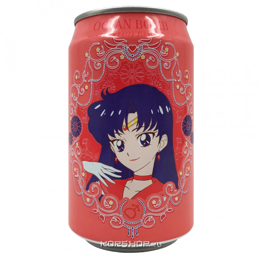 Лимонад со вкусом клубники «Сейлор Мун» Ocean Bomb, Тайвань, 330 мл Лимонад со вкусом клубники «Сейлор Мун» Ocean Bomb, Тайвань, 330 мл