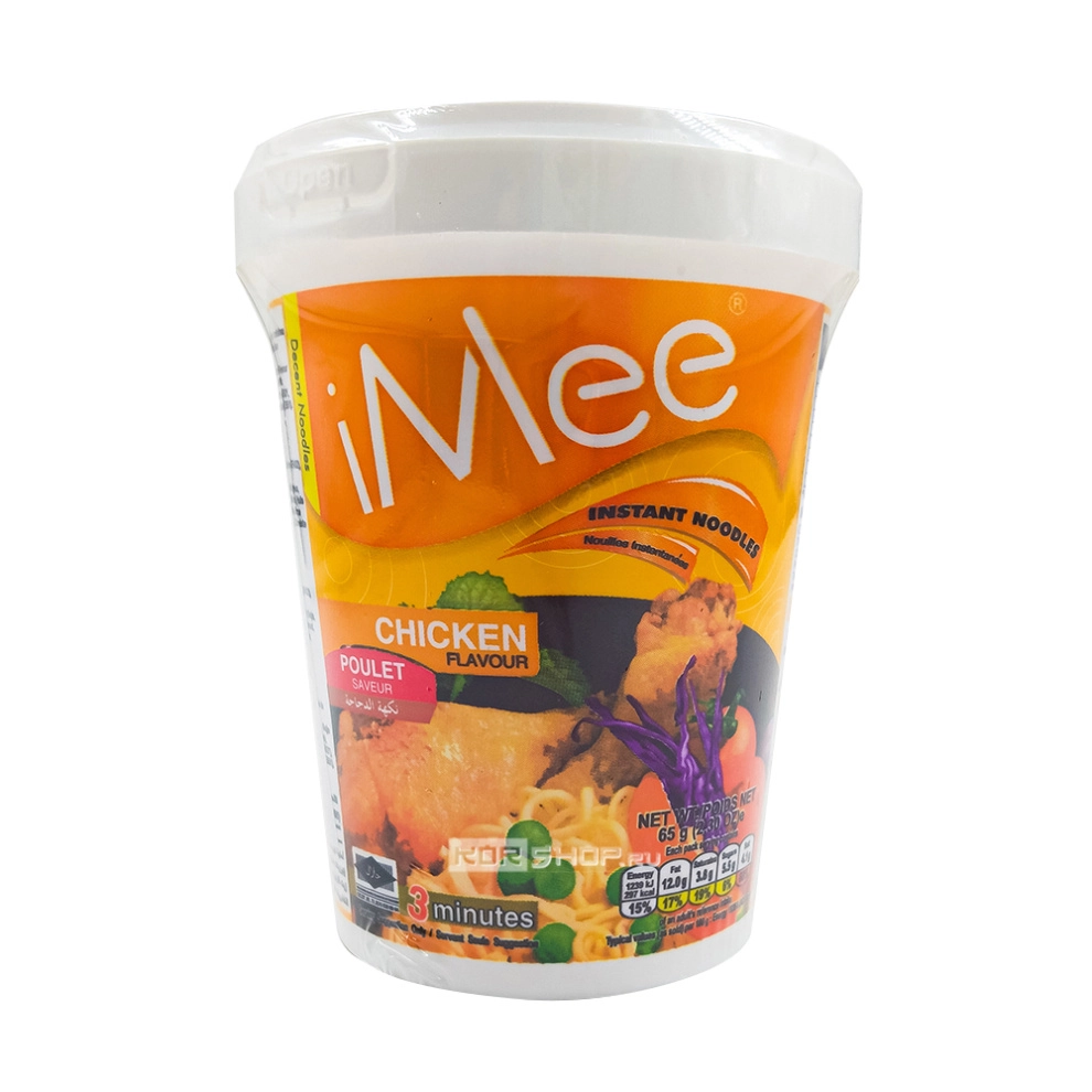 Лапша быстрого приготовления со вкусом курицы в стакане iMee (Таиланд), 65 г Лапша быстрого приготовления со вкусом курицы в стакане iMee (Таиланд), 65 г