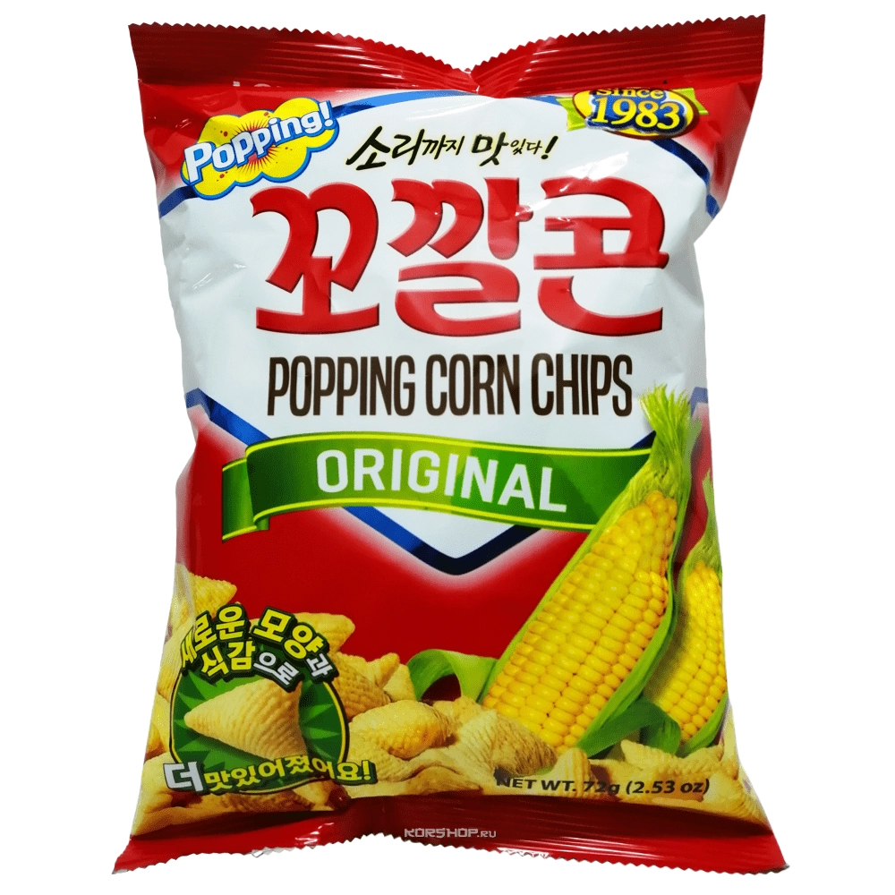 Кукурузные чипсы Original Popping Corn, Корея, 72 г