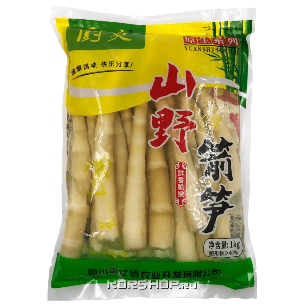 Консервированные бамбуковые побеги Chushuang, Китай, 1 кг Консервированные бамбуковые побеги Chushuang, Китай, 1 кг