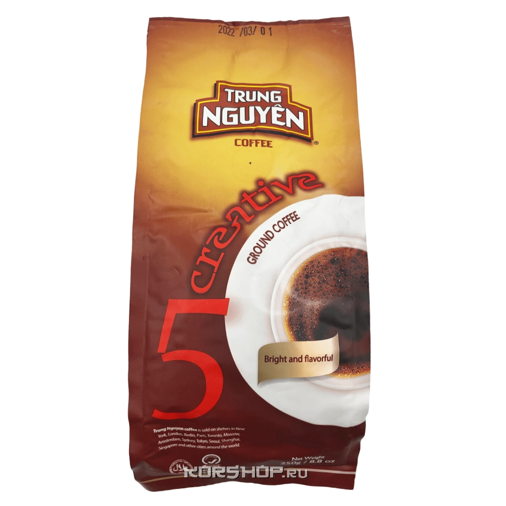 Молотый кофе Creative №5 Чунг Нгуен Trung Nguyen, Вьетнам, 250 г
