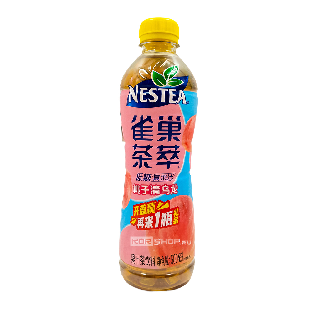 Напиток б/а «Холодный чай улун со вкусом персика» Nestea, Китай, 500 мл