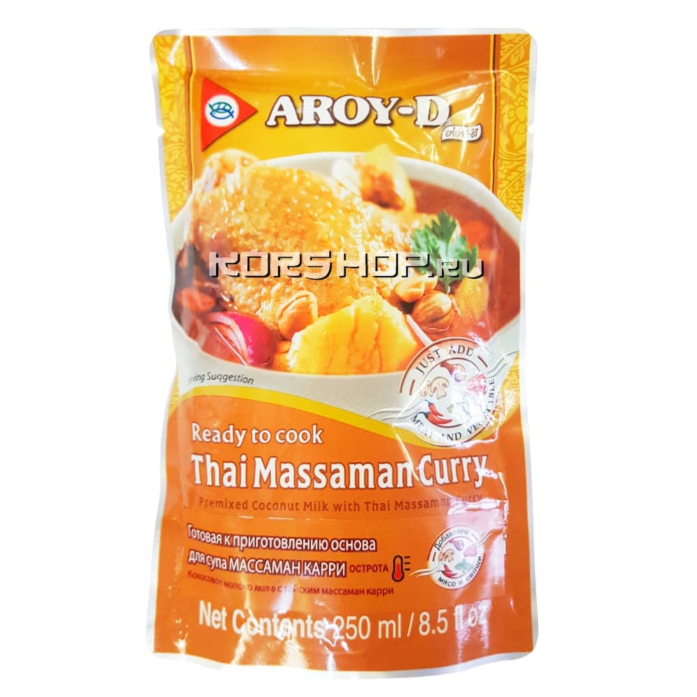 Основа для супа Массаман Карри Aroy-D, Таиланд, 250 мл