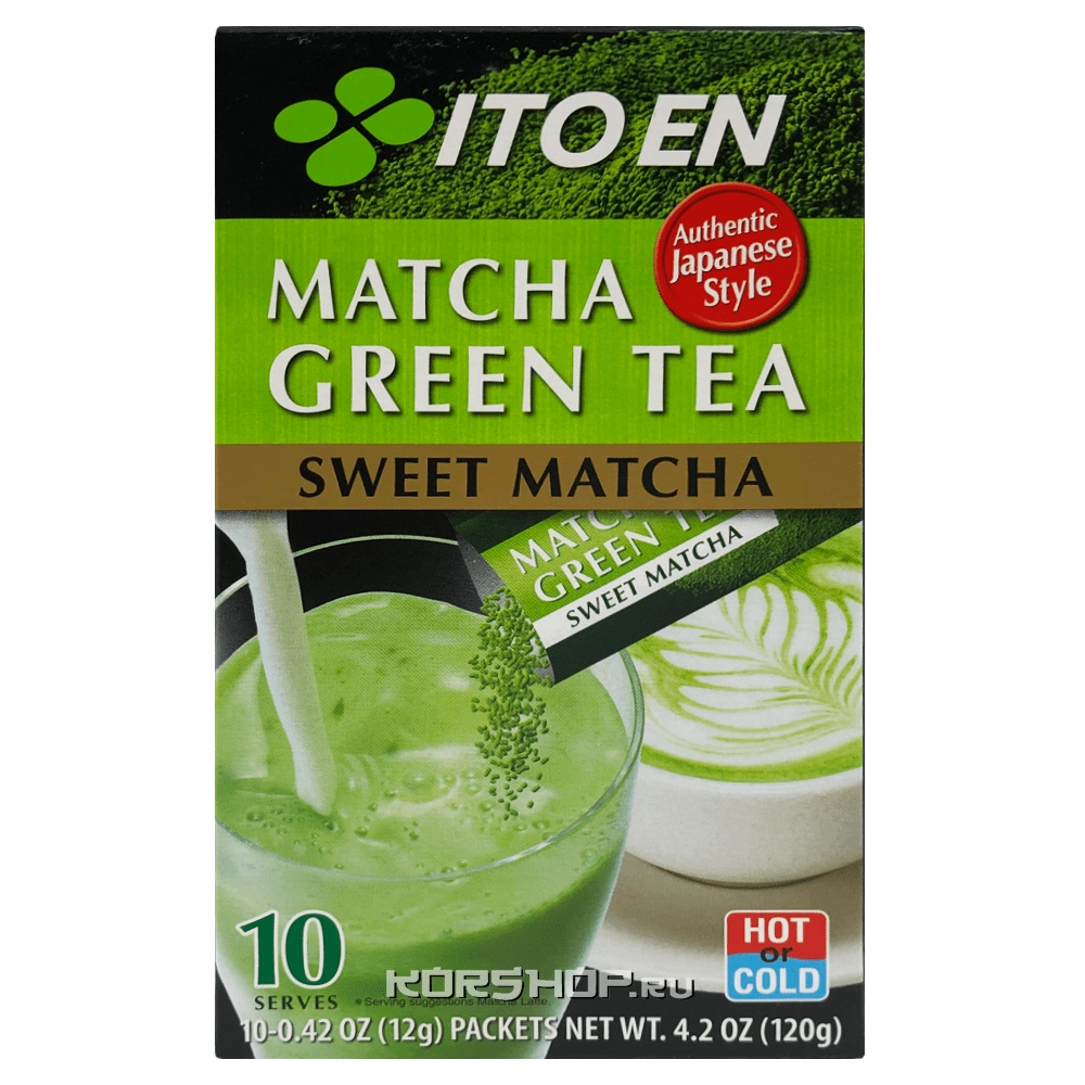 Быстрорастворимый сладкий зеленый чай Матча Itoen, Япония, 120 г