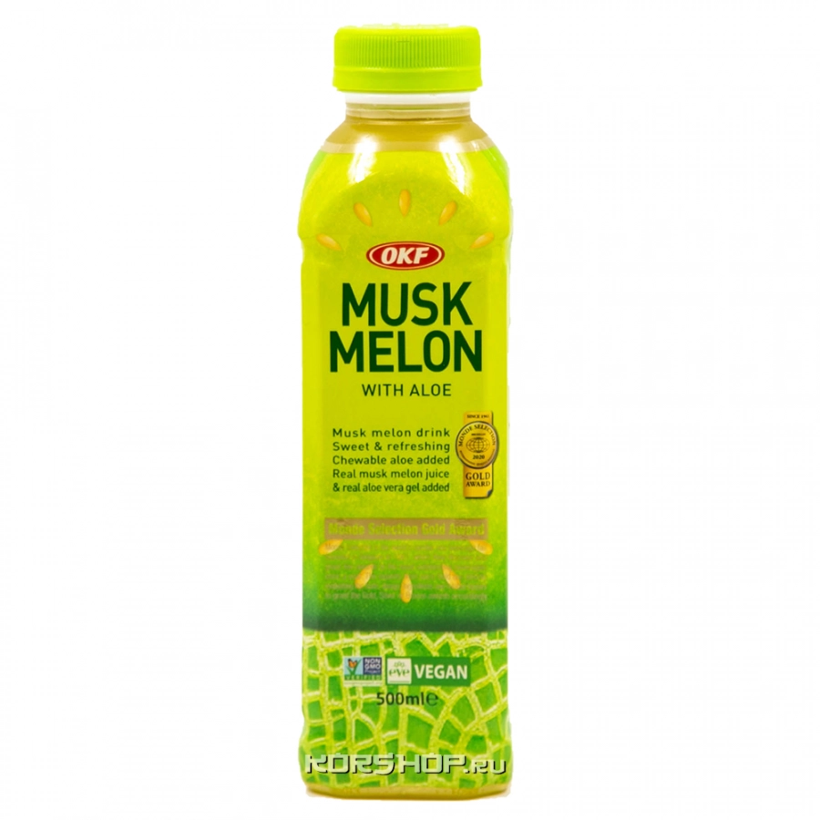 Негазированный б/а напиток Дыня с Алоэ OKF, Корея, 500 мл