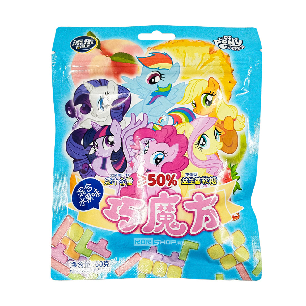 Жевательный мармелад с пробиотиками Микс фруктов Magic Cube Tala's, Китай, 60 г