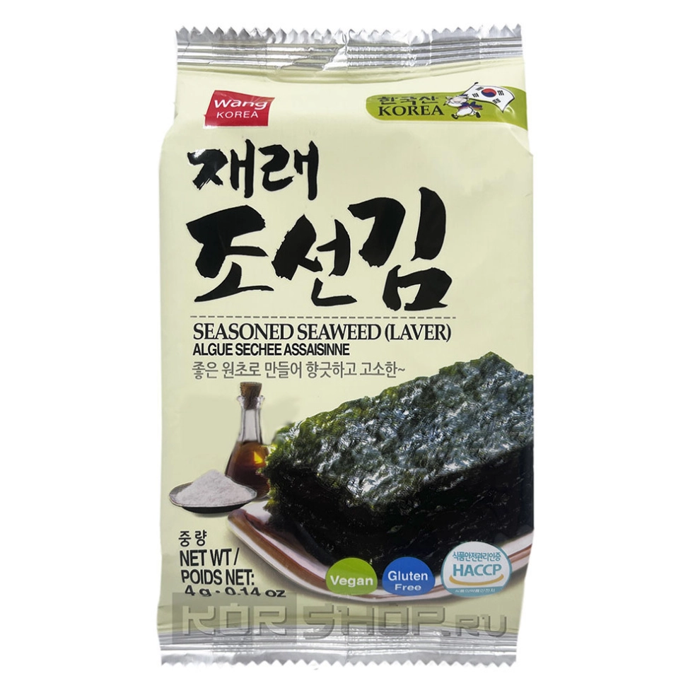 Чипсы из морской капусты Wang, Корея, 4 г Чипсы из морской капусты Wang, Корея, 4 г